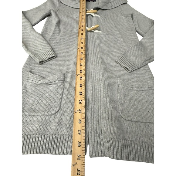 Vineyard Vines Womens XS Long Toggle Button Cardigan Sweater Grey Cashmere AB4-1 - Picture 4 of 8